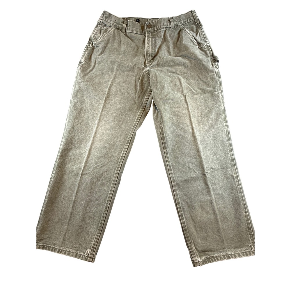 Carhartt B11-MOS Moss Green Original Dungaree Fit Canvas Work Pants 36x30
